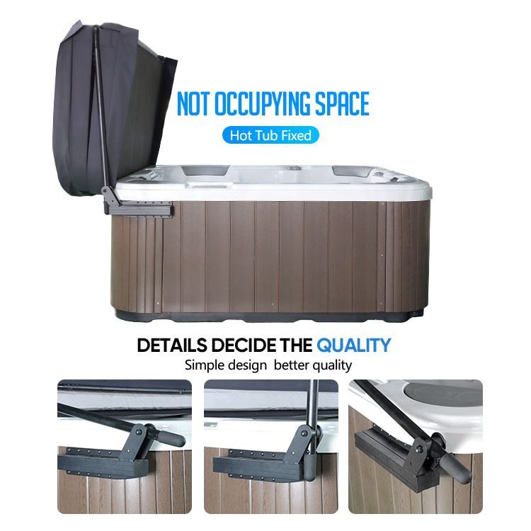 Aluminum Spa Cover Lifter: Simple Screw Installation, Single-Person Operation & Space-Saving Design factory
