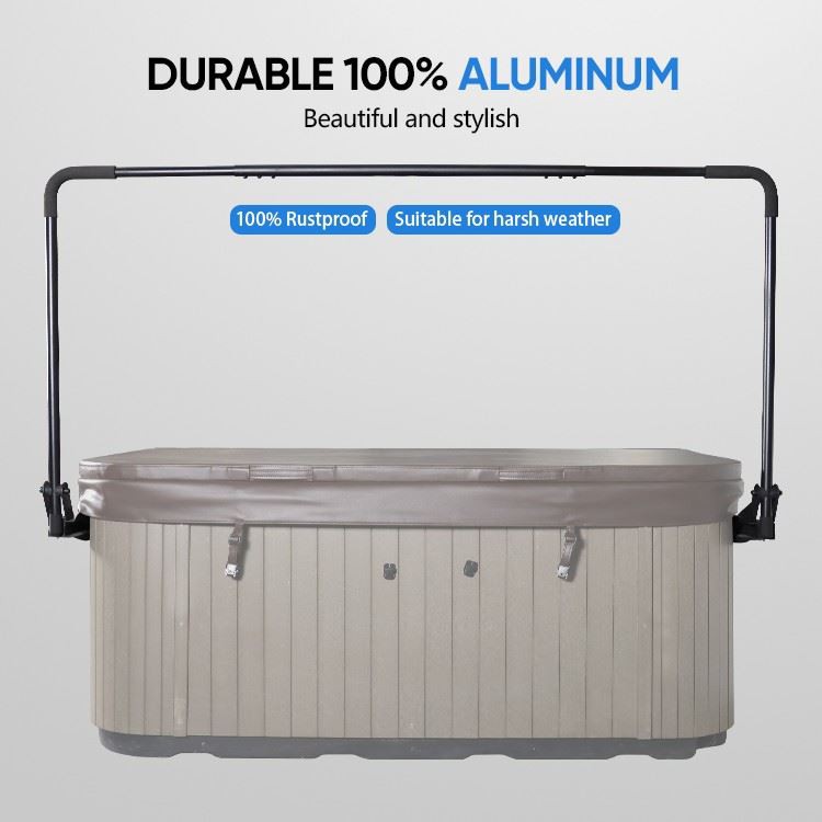 Aluminum Spa Cover Lifter: Simple Screw Installation, Single-Person Operation & Space-Saving Design high quality