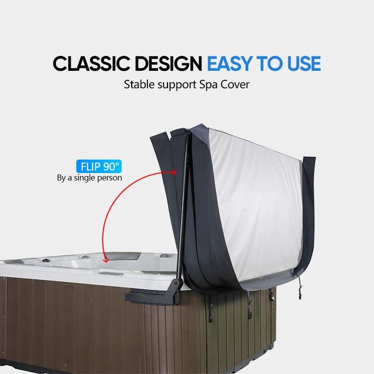 Aluminum Spa Cover Lifter: Simple Screw Installation, Single-Person Operation & Space-Saving Design factory