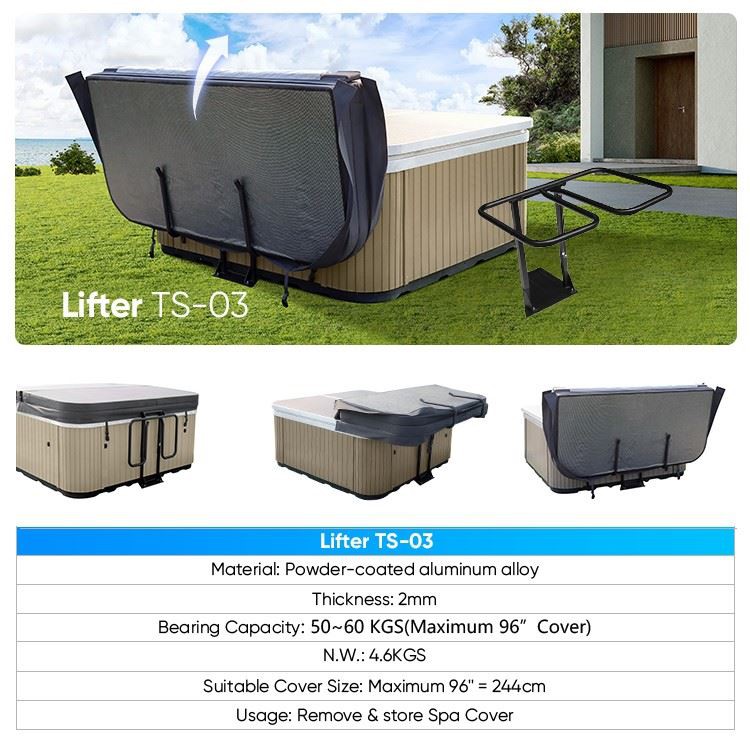 Hydraulic SPA Cover Lifter: Effortless One-Person Operation, Universal Fit & Space-Saving Design suppliers