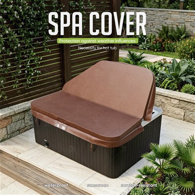 Penutup Spa Kotak Coklat