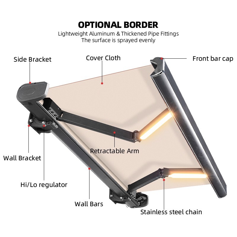 Smart Full-Box Retractable Canopy: UV Protection, All-Weather Control & Custom Fit suppliers
